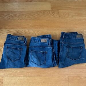THREE Pairs SUPER SOFT Garage Jeggings SZ 3 💙💙
